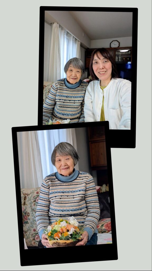 母の誕生日のお祝いに