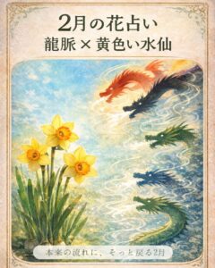 2月の花占い 〜水仙 × 龍神〜