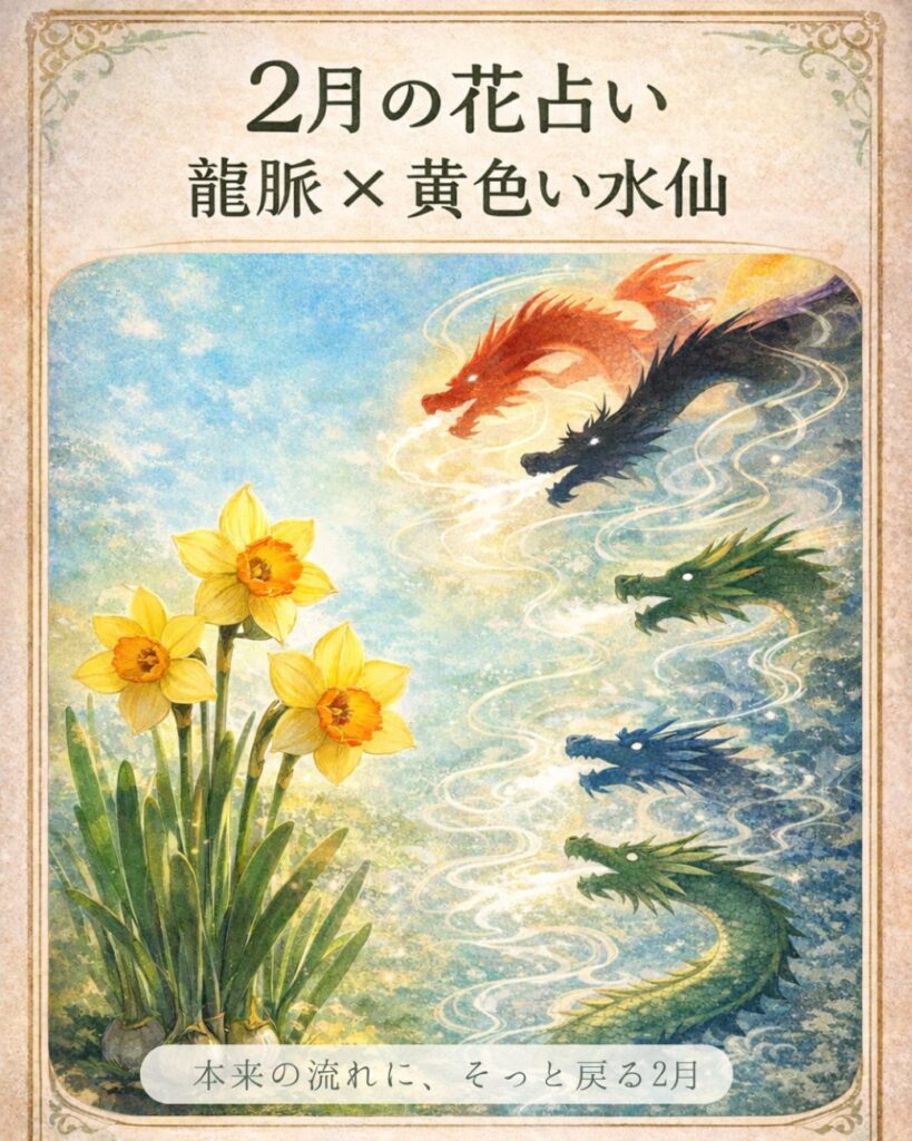 2月の花占い 〜水仙 × 龍神〜
